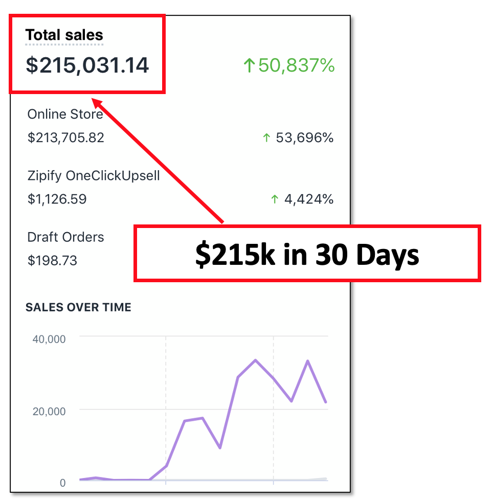 Ecom Funnel Made $215k in 30 Days Running Facebook Ads