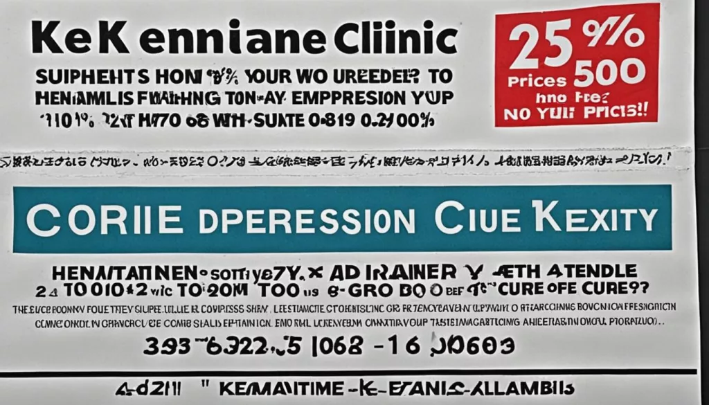 false advertising and misleading ketamine clinic advertising