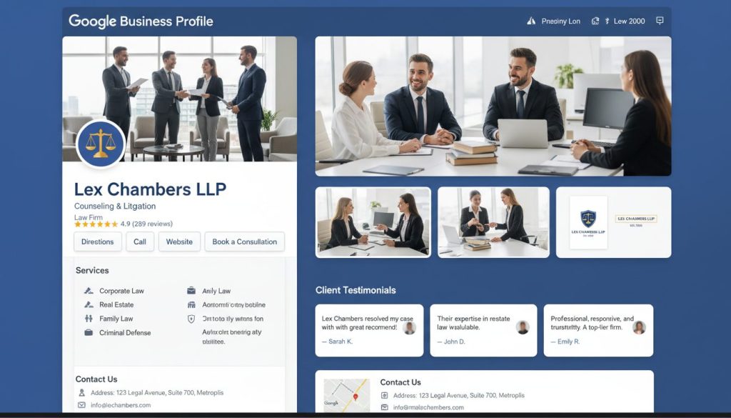 Google Business Profile for lawyers Google Business Profile for lawyers